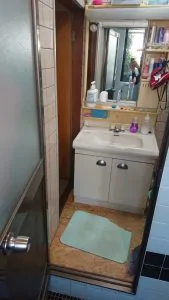 埼玉県入間市お風呂リフォーム浴室既存洗面台