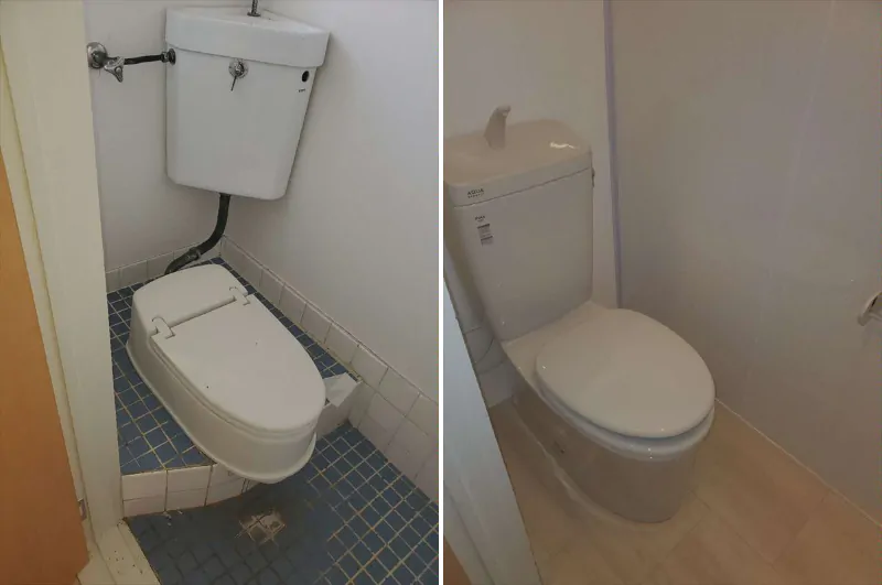 和式から洋式トイレのリフォーム