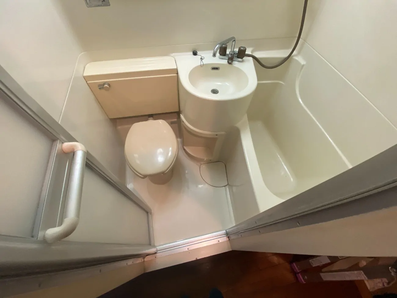 トイレとお風呂が一体のユニットバス