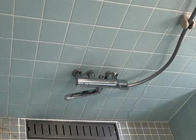浴室のシャワー付き蛇口