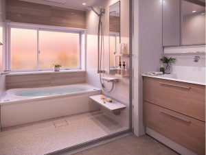 TOTOサザナ　浴室と洗面所のセット