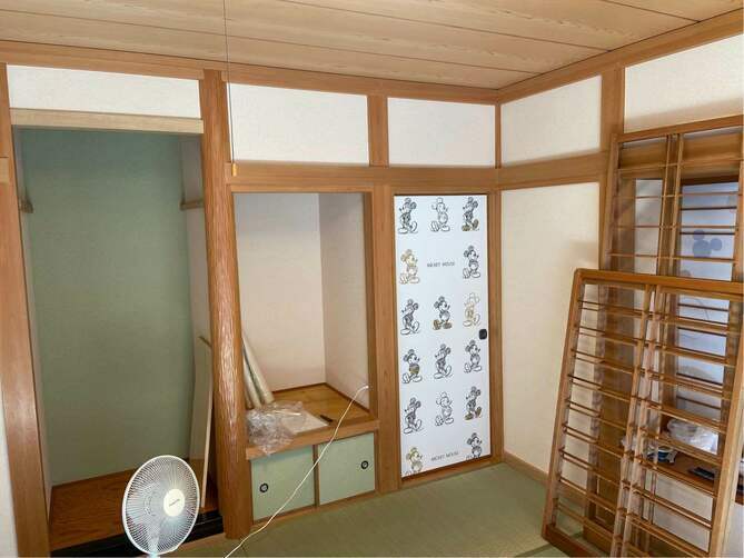 和室の壁紙リフォーム事例