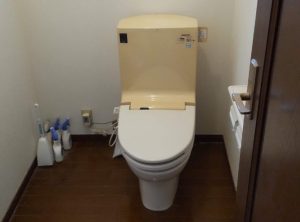東京都青梅市トイレリフォーム｜シャワー水栓金具交換も同時工事のBefore
