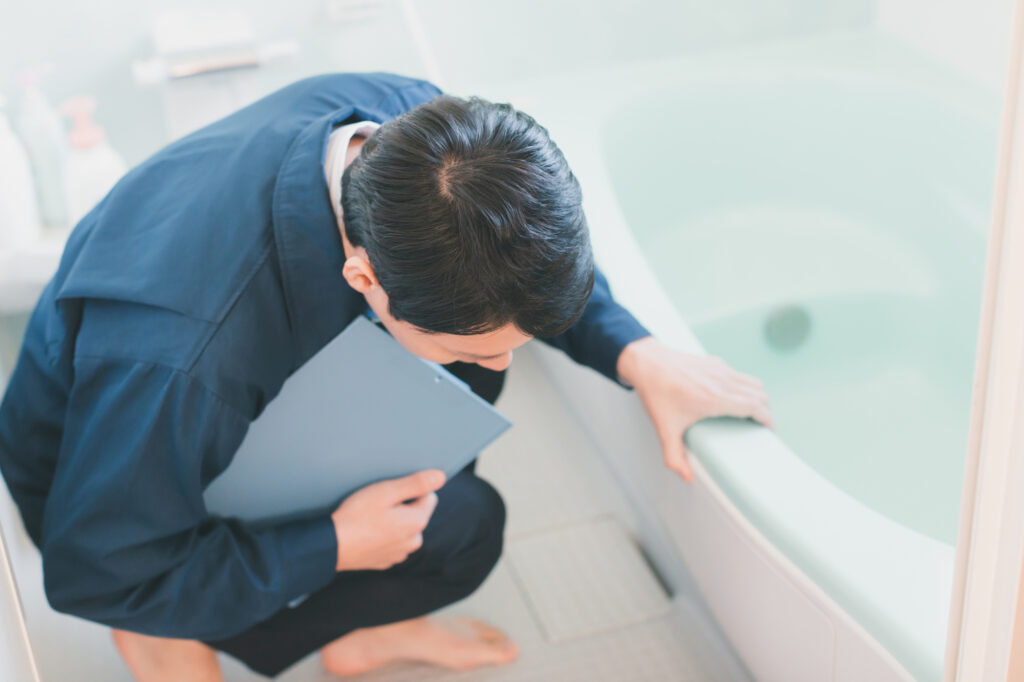 お風呂　水漏れ　修理　